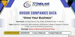 Download verified list of Hosur companies list