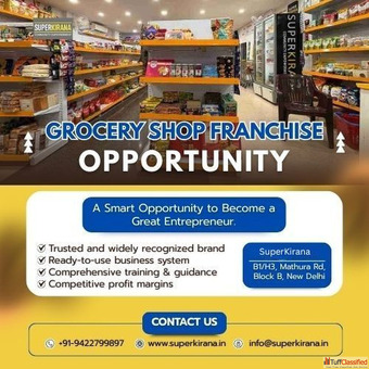 Grocery Shop Franchise for Sale - Complete Setup Brand Support