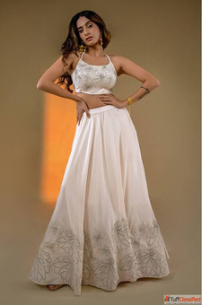 Off White Lehenga 65 OFF - Limited Time