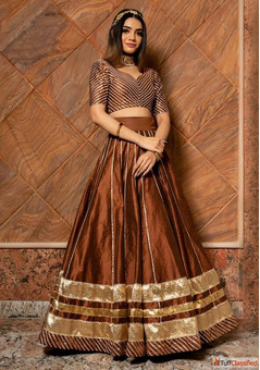 Brown Lehenga Sale Flat 50 OFF Today