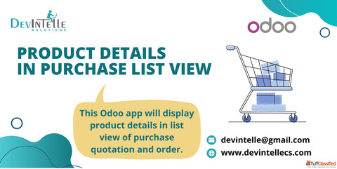 Product Details Purchase List View in Odoo