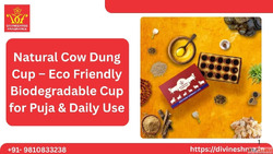 Natural Cow Dung Cup - Eco Friendly Biodegradable Cup for Pu...