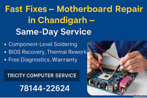 Emergency Response Motherboard Repair in Chandigarh 247 Support