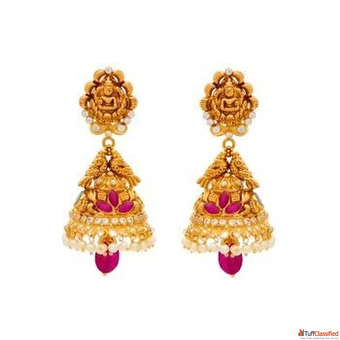 Buy 10 Gram Gold Jhumka Designs With Price CMR Jewellery