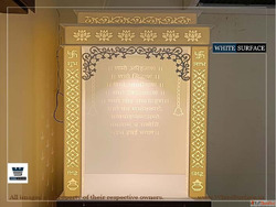 Buy Corian Mandir Online Solid Surface Temple White Surface ...