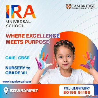 Best Cambridge School in Bowrampet Best CBSE School in Bowrampet IRA Universal