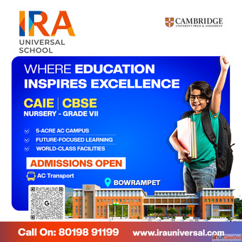 Best Cambridge School in Bowrampet Best CBSE School in Bowrampet IRA Universal