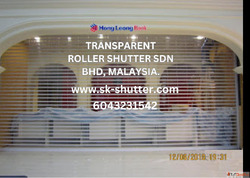 Transparent Roller Shutter Supplier in Malaysia Seng Kong.