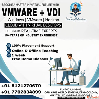Private Cloud VDI Training in Hyderabad VMware ESXi vCenter Horizon