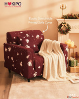 Festive Printed Stretchable Sofa Cover for Cozy Living Rooms...