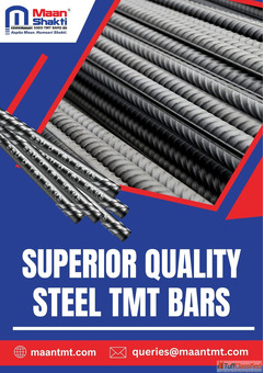 Superior Quality Steel TMT Bars in Kolkata - Maan Shakti