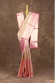 Elegant Pink Colour Silk Saree Online Mavuri's