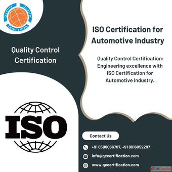 ISO Certification for Automotive Industry Quality Control Certification