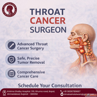 Advanced Throat Cancer Surgery in Ahmedabad Experienced Surgeon
