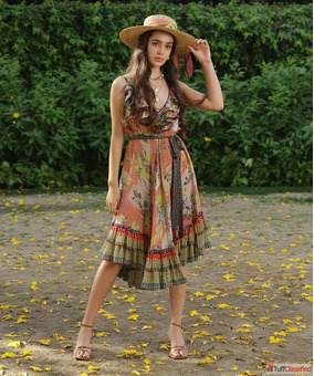 Shop Bhanuni By Jyoti Floral Dresses Online at Muzai