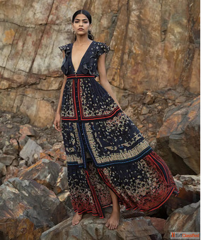 Shop Bhanuni By Jyoti Floral Dresses Online at Muzai