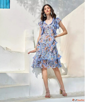 Shop Bhanuni By Jyoti Floral Dresses Online at Muzai