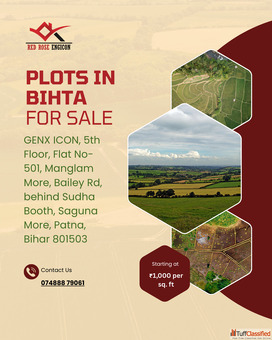 Plots in Bihta for Sale by Red Rose Engicon