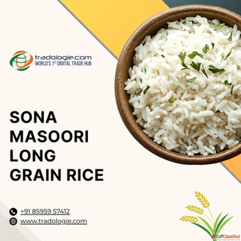 Buy Sona Masoori Long Grain Rice from India Bulk Export
