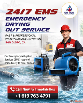 247 EMS Emergency Drying Out Service in San Diego