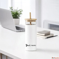 Glass Sipper with Straw