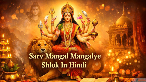Sarv Mangal Mangalye Shlok in Hindi सरव मगल मगलय शलक
