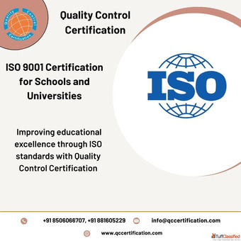 ISO 9001 Certification for Schools and Universities Quality Control Certification