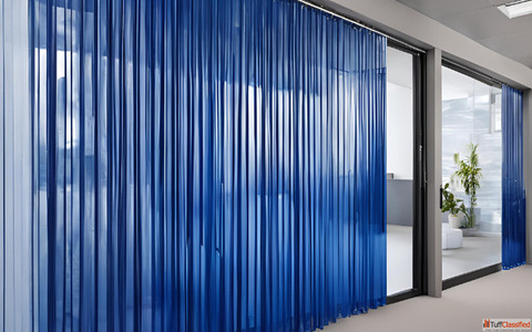 PVC Strip Curtains in India Heavy-Duty Transparent - Best Price