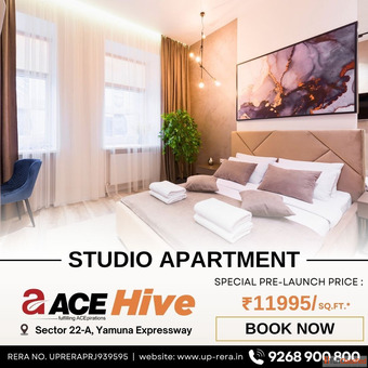 ACE Hive 9268900800 - Fully Furnished Studio Apartment