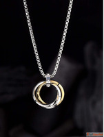 Buy Three Rings Round Circle Pendant For Men Online By Jewel...