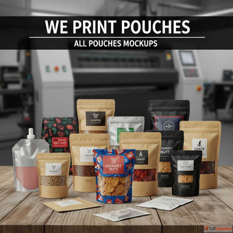 Pouch Printing Without Cylinder - No Plate Cost Kakatiya Printers