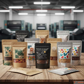 Pouch Printing Without Cylinder - No Plate Cost Kakatiya Printers