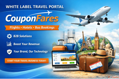 Free White Label Travel Portal for Travel Agents in India CouponFares