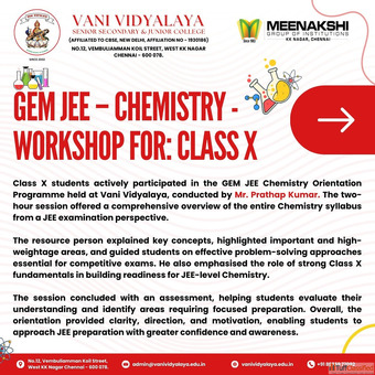 Best CBSE School in Chennai Vani Vidyalaya