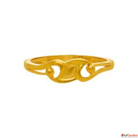 Elegant Plain Gold Ring Design for Female CMR Jewellery