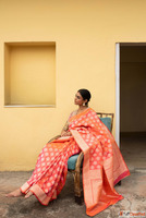 Buy Banarasi Kora Organza Silk Saree Online - Priyanka Raaji...