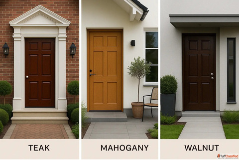 Brown Shades For Wooden Doors with Woodfina - Indicus Paints
