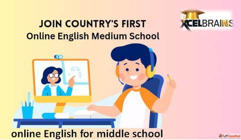 Online English for Middle School by Xcel Brains