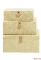 Stylish Handwoven Rattan Storage Bins for Organized Living