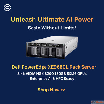 Dell PowerEdge XE9680L Rack Server - 8 NVIDIA HGX B200 GPUs