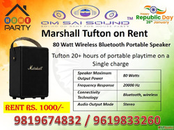 Sound System on Rent for 26 January Flag Hoisting Ceremony -...