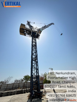Luffing Jib Tower Crane for High-Rise Urban Construction