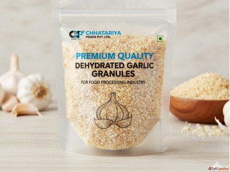 Premium Quality Dehydrated Garlic Granules for Food Processing Industry