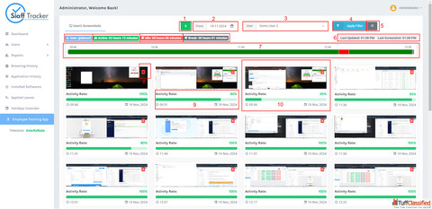 Employee Time Management Software - Staff Tracker
