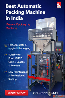 Best Automatic Packing Machine in India - Munky Packaging Machine