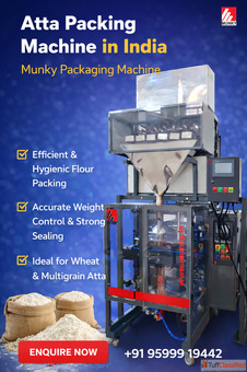 Atta Packing Machine in India - Munky Packaging Machine