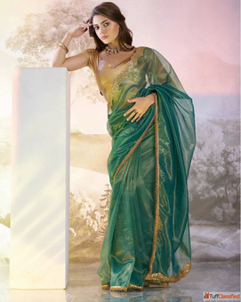 Buy Organza Saree Online - Soft Feel Trendy Style Good Deals