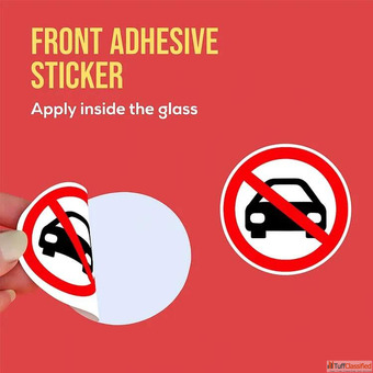 Front Adhesive Stickers