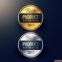 Gold and Silver Vinyl Stickers