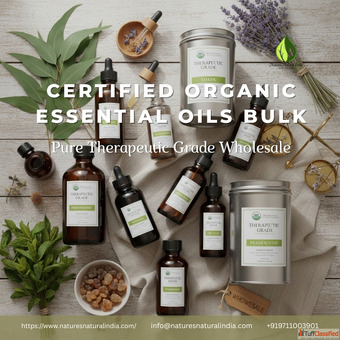 Certified Organic Essential Oils Bulk Pure Therapeutic Grade Wholesale